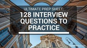 128 Free Practice Interview Questions Sample Behavioral Questions And More Practice Interview Questions Job Interview Advice Interview Questions