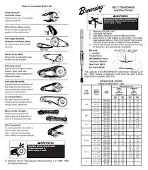 browning belt tensioning instructions form 8082