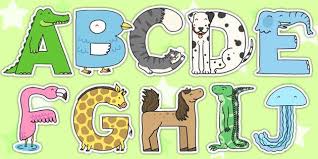 These Brilliant Display Letters Are Made From Animals A Cute Bright Display You Can Use In Your Cl Alphabet Display Display Lettering Animal Alphabet Letters