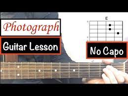 Photograph Ed Sheeran Guitar Tutorial No Capo Youtube