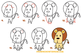 Okay guys, i know you all loved the pumpkin king lesson that i submitted, and i also know that the tiger face tutorial has so far been a big hit. Step By Step Lion Drawing Easy For Kids Peepsburgh