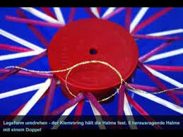 Bastelhalme für strohsterne & zubehör. Doppelter 8er Strohstern Aus Der Legeform Youtube