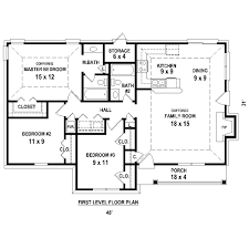 Ranch Style House Plan 3 Beds 2 Baths 1227 Sq Ft Plan 81 13866 House Plans With Photos Ranch Style House Plans 3 Bedroom House Plan