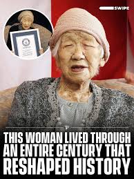 Kane Tanaka from Fukuoka, Japan was officially recognized by Guinness World  Records in 2019 as the world's oldest living person. She was born
