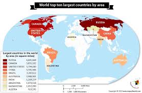 What Are The Largest Countries In The World By Area Countries Of The World Largest Countries World