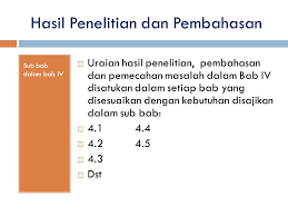 Contoh bab 4 projek tahun akhir. Bab Iv Hasil Penelitian Dan Pembahasan Ppt Download