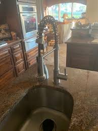 This is, of course, unpleasant, because over time, white stains on the stainless steel and rust on the enamel of. Vigo Edison Pull Down Spray Kitchen Faucet