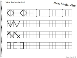 Diese sequenz beginnt bei 1 und hat ein gemeinsames verhältnis von 2. Mein Muster Heft Muster Zeichnen Muster Fortsetzen Unterrichtsmaterial In Den Fachern Kita Kunst