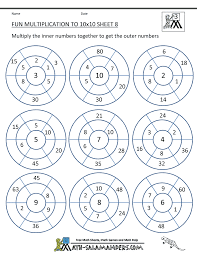 Fun Multiplication Worksheet To 10x10 8 Multiplication Worksheets Fun Math Worksheets Math Multiplication Worksheets