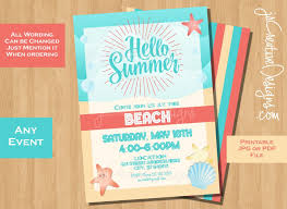 Summer Invitation Instant Download Summer Party Flyer Summer Event Flyer Summer Festival Swim Party Invitations Pool Party Invitations Beach Party Invitations