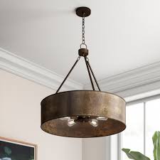 Kilsey 5 Light Shaded Unique Statement Drum Chandelier Reviews Joss Main