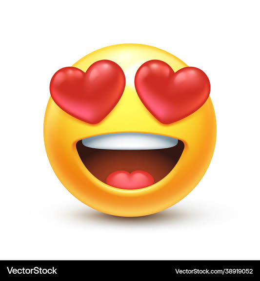 Heart Eyes Emoji (38919052) – Royalty-Free Vector | VectorStock