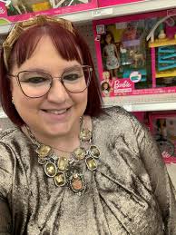 Loving 🥰 my new Art 🖼️ By Amy “Barbie” necklace from thee  #one24boutique❣️❣️❣️💖💖💖