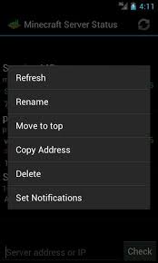 Paste the server's ip in the ip address field. Server Status For Minecraft For Android Apk Download