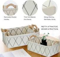 China Storage Baskets Felt Foldable Cube Bin Shelf Bins Organizer Felt...