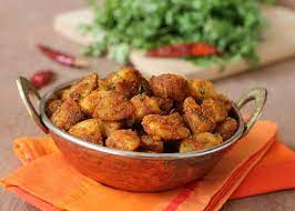 Potato Roast Quick Simple Recipes North Indian Style Aloo Fry Recipe Indian Food Recipes North Indian Recipes Tasty Potato Recipes