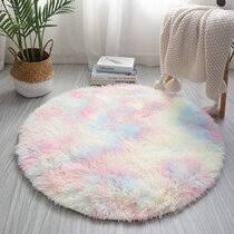 The rainbow rectangle rug is composed of 21 naturally dyed wool colours. Kids Rainbow Rug Wayfair