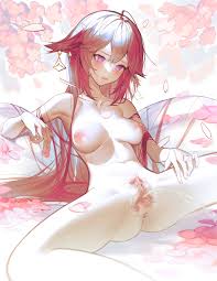 iumu genshin impact yae miko animal ears anus kitsune naked nipples pee  pubic hair pussy uncensored | 1024384 | yande.re