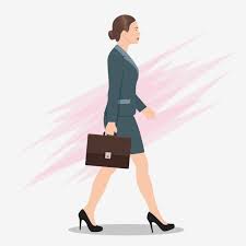 Side View Of A Business Woman Walking Forward Walking Business Woman Png And Vector With Transparent Background For Free Download Side View Drawing Business Women Walking Poses