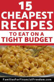 15 Gunstigste Mahlzeiten Fur Ein Knappes Budget Familien Fur Finanzielle Freiheit New Ideas Cheap Dinner Recipes Cheap Meals Meals