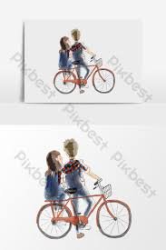Set stiker dekorasi dinding motif bersepeda romantis. Pasangan Romantis Kartun Komik Di Sepeda Ilustrasi Templat Psd Unduhan Gratis Pikbest