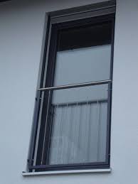 French Balcony With Stainless Steel Handrail Frame Anthracite Powder Coated Franzosische Balkone Fenstergitter Fensterbrustung