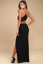 Story Of A Starry Night Black Backless Lace Maxi Dress Lace Maxi Dress Maxi Dress Black Lace Maxi Dress