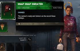 1.1 new and working dbd codes. Leaksbydaylight Dead By Daylight Leaks More On Twitter Write The Snapsnap Code In Redeem Code In The In Game Store To Redeem A Christmas Sweater For Zarina Kassir Deadbydaylight Leaksbydaylight