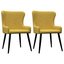 Maybe you would like to learn more about one of these? Contemporain Lot De 2 Chaises De Salle A Manger Chaises De Cuisine Jaune Velours Achat Vente Chaise Cdiscount