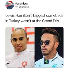 Lewis hamilton débute par le karting à l'âge de huit ans. We 039 Re Not Ugly Just Poor Forlanista Forlanista Lewis Hamilton S Biggest Comeback In Turkey Wasn T At The Grand Prix