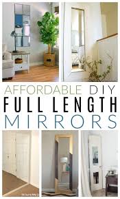 Full length mirrors are an easy but effective way of keeping track of your appearance and are crucial for a full length mirror placed where you get dressed each day will help you guarantee that you while you could choose a cheap wall model, why miss out on an opportunity to add some style and. How To Make A Diy Rustic Full Length Mirror Full Length Mirror Diy Mirror Frame Diy Full Length Mirror
