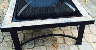 A Rusted 5 Yr Old Fire Pit From Aldi With A New Tray And High Heat Paint High Heat Paint Outdoor Tables Outdoor Decor