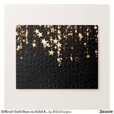 The puzzle has gained much attention.here it is in all its glory Difficult Gold Stars On Solid Black Jigsaw Puzzle Zazzle Com Hardest Jigsaw Puzzle Jigsaw Puzzles Color Puzzle