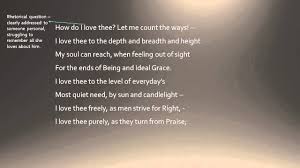 How Do I Love Thee Let Me Count The Ways Song Sonnet 43 By Elizabeth Barrett Browning Gcse Analysis Aqa Poetry Anthology Rhetorical Question Sonnets