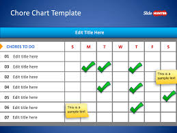 Free Chore Chart Template For Powerpoint Free Powerpoint