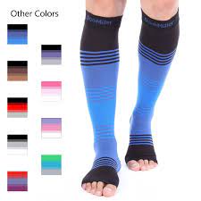 Open Toe Compression Socks 20 30 Mmhg 3 Colors Doc Miller