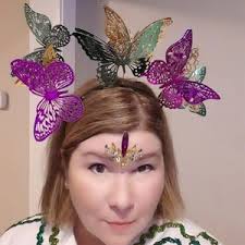Mardi Gras Butterfly Headband