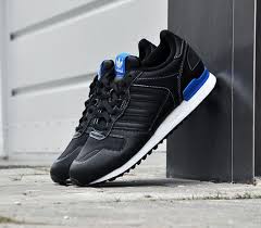 Black And Blue Men S Adidas Shoes Adidas Originals Zx 700 Black Bluebird Black Sneakers Classic Sneakers Sneakers Men