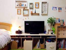 無印のパルプボードボックスを使ってテレビボードを作ったよ 日々発見日記 パルプボードボックス リビング インテリア 狭い インテリア 狭い