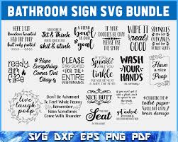 Bathroom Sign Svg Bundle Funny Bathroom Svg Restroom Quotes Svg Bathroom Sayings Svg Bathroom Sv Svg Quotes Bathroom Signs Svg