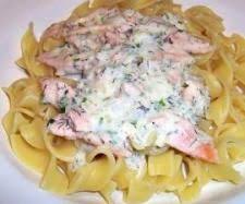 Bandnudeln In Leichter Fettarmer Lachs Sahne Milch Sosse Rezept Milchsosse Bandnudeln Fettarme Gerichte