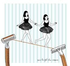 Sur Le Fil Du Rasoir Artwork Illustration Drawing