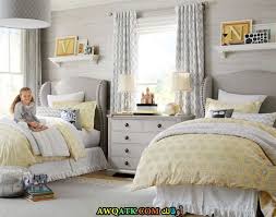 غرف نوم أطفال بسريرين خشب و ألوان متنوعة كتالوج رائع