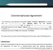 Free Commercial Lease Agreement Template - SignHouse