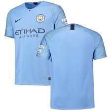 Support one of the most popular teams on the planet with a new manchester city jersey. Manchester City Nike 2018 19 Home Replica Jersey Light Blue