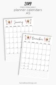 2019 Free Printable Calendars Planner Printables Free Planner Calendar Printables Planner Calendar