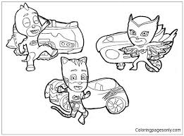 Coloring book ~ free coloring pages for kids printable pj masks to print disney outstanding coloring pages for pj masks. Catboy Owlette And Gekko From Pj Masks Coloring Pages Pj Masks Coloring Pages Coloring Pages For Kids And Adults