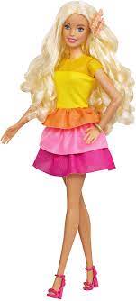 With the statuesque new model muse body sculpt articulating the elongated stance of a true model. Amazon Com Barbie Ultimate Curls Doll And Playset Toys Games