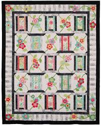 Garden Trellis Quilt Pattern Pad 157 Vibrant Colorful Flowers Vining Over A Garden Trellis Make A Very Pretty Qui Japanese Quilt Patterns Quilt Patterns Quilts