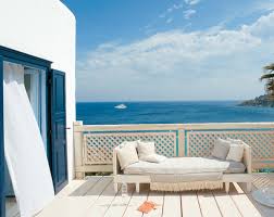Greek Decor Style In White And Blue At Mykonos Blue Resort Greek Decor Mykonos Decor Styles